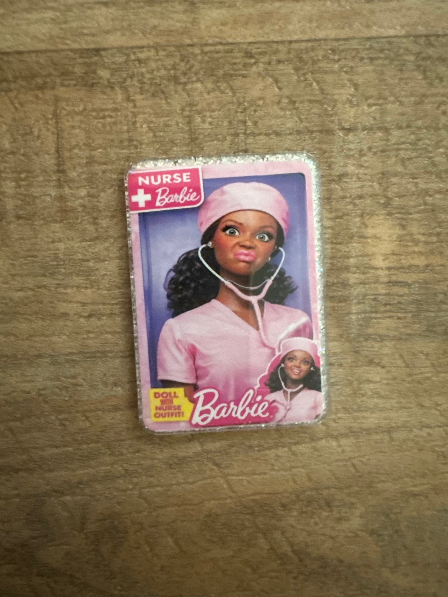 Barbie badge reel