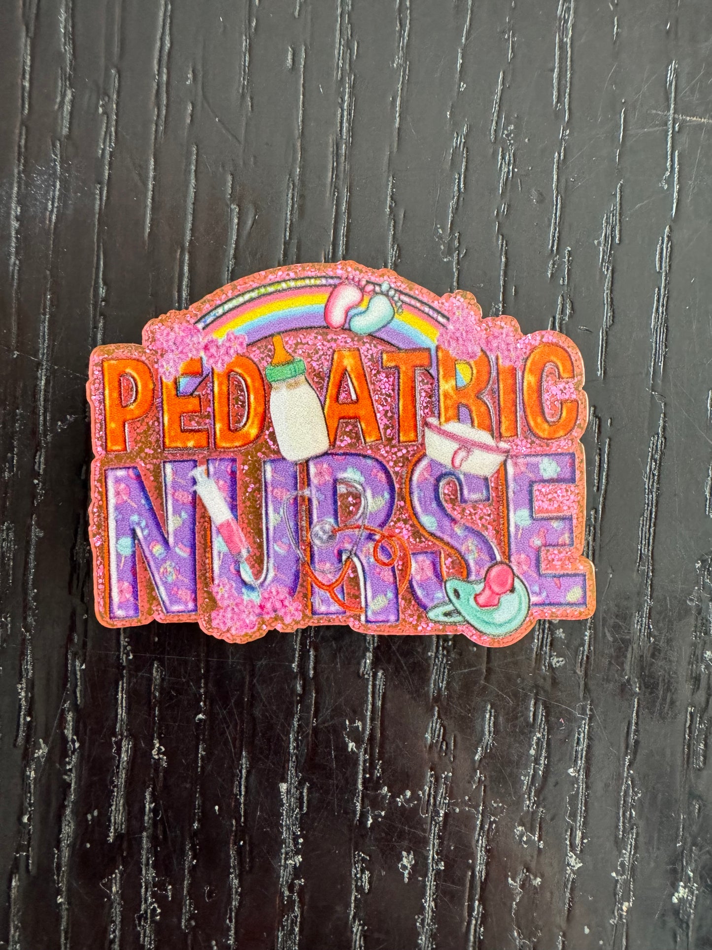 Pediatric Nurse badge reel