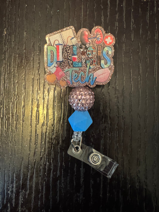 Dialysis tech badge reel