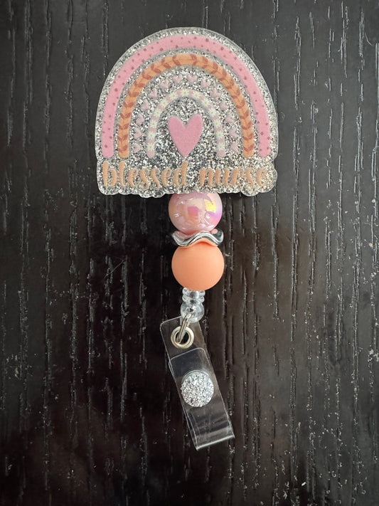 Blessed Nurse badge reel
