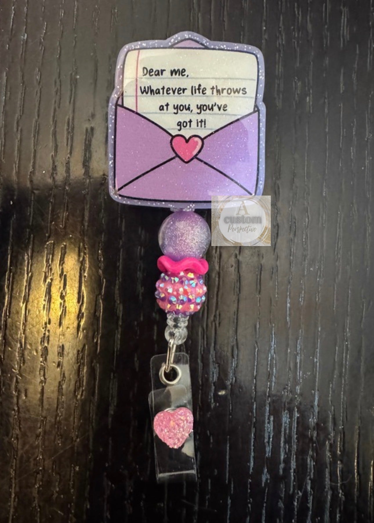 Dear me badge reel