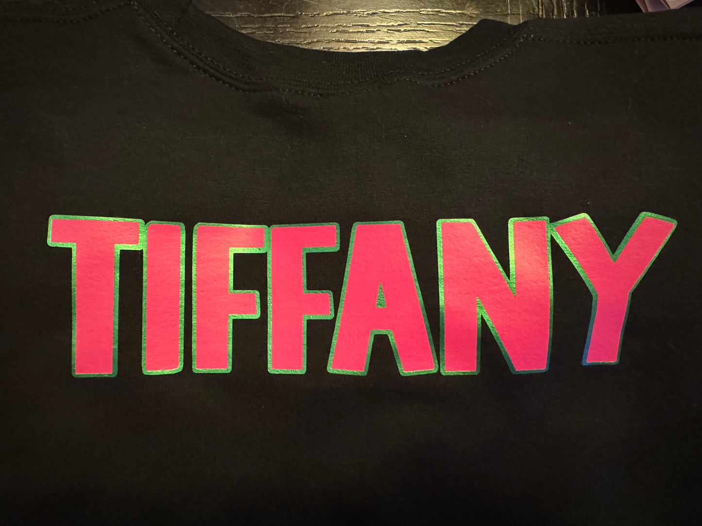 The Nurse Face pink & green crewneck