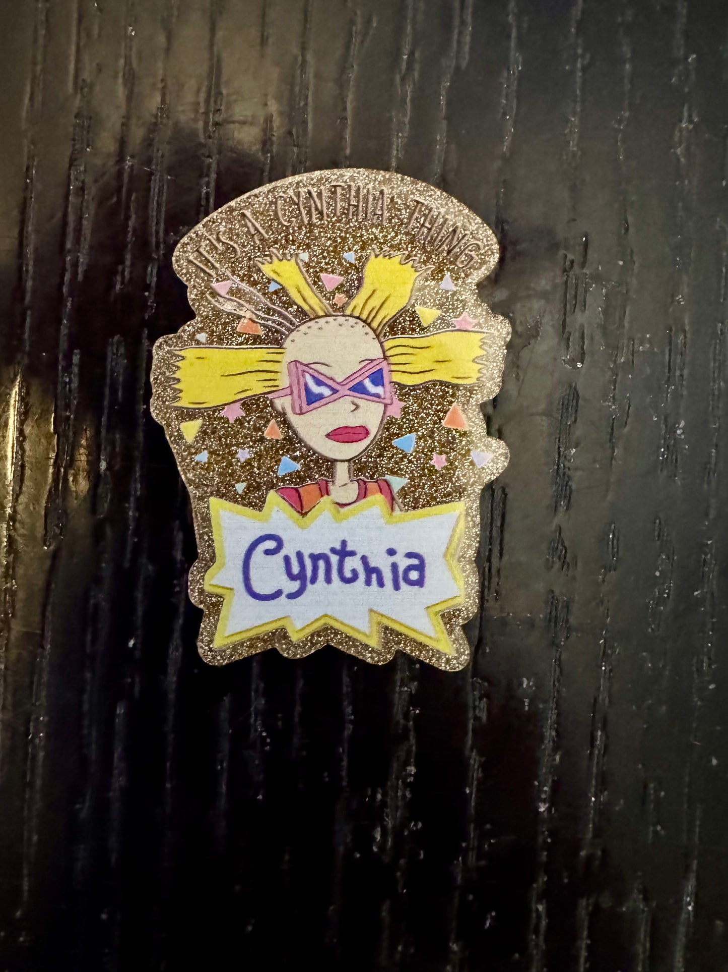 Cynthia badge reel