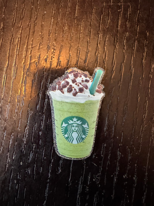 Starbucks drink badge reel
