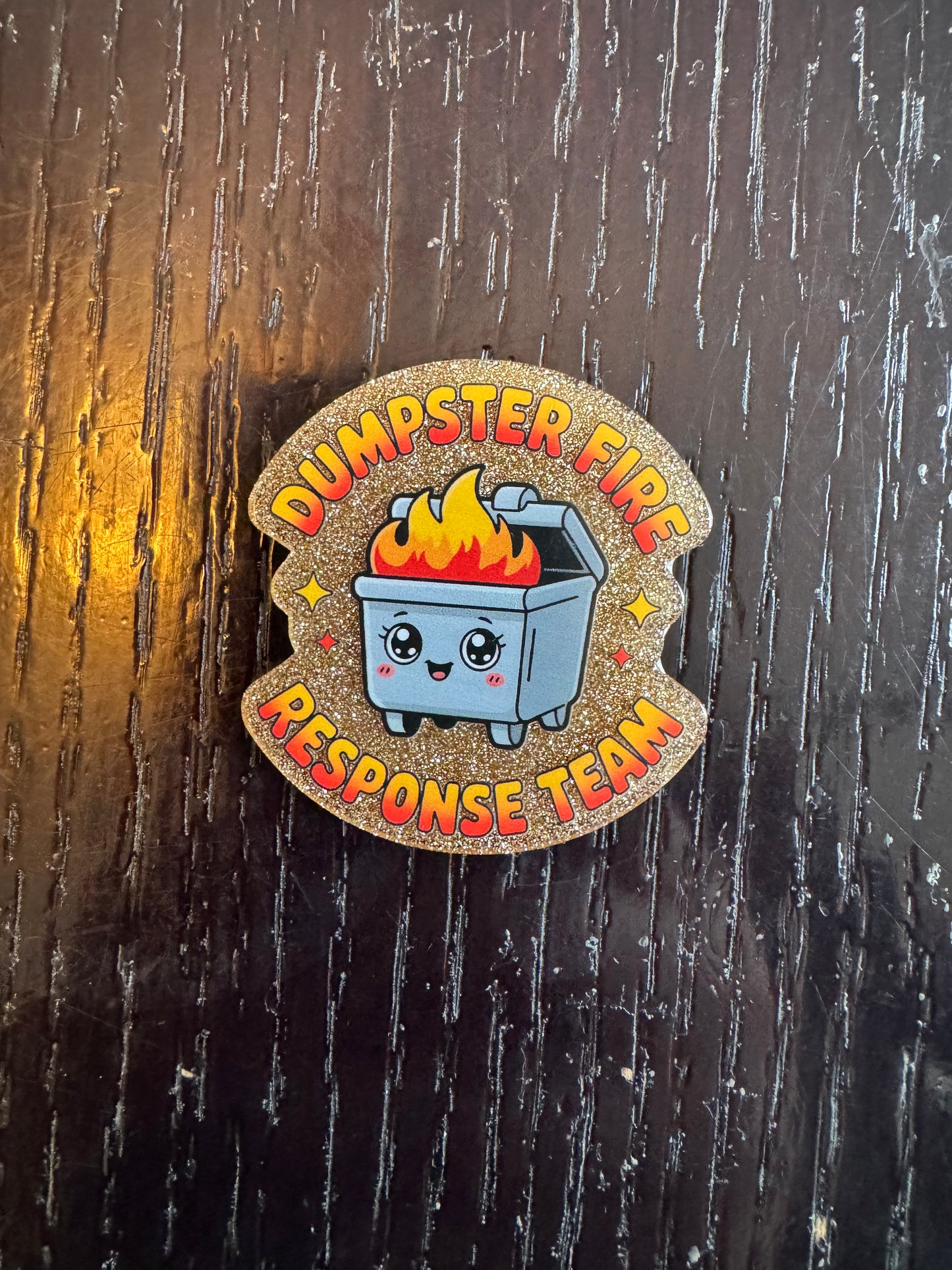 Dumpster Fire Response Team badge reel