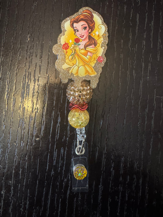 Princess Belle badge reel