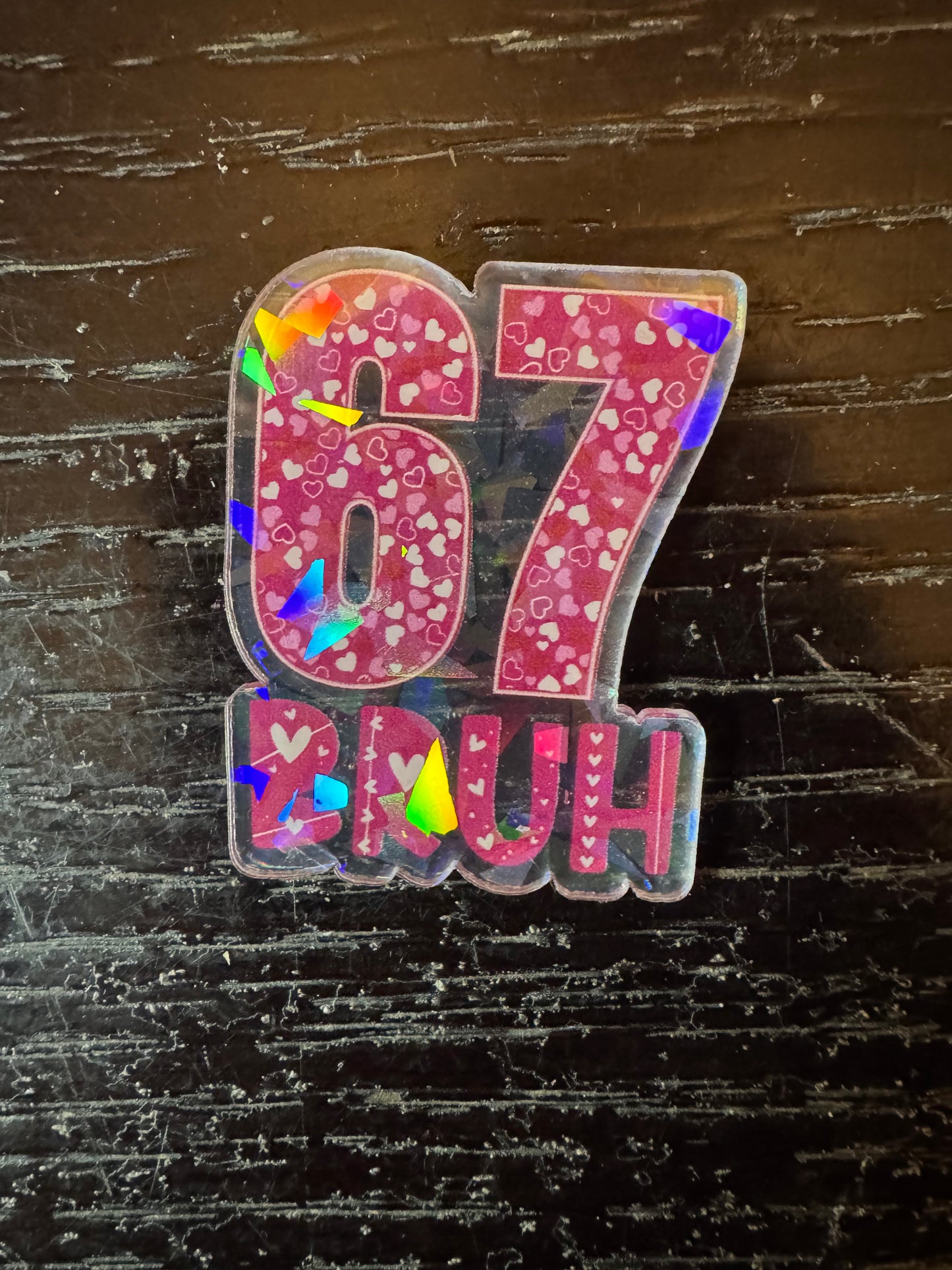 Holographic 67 badge reel