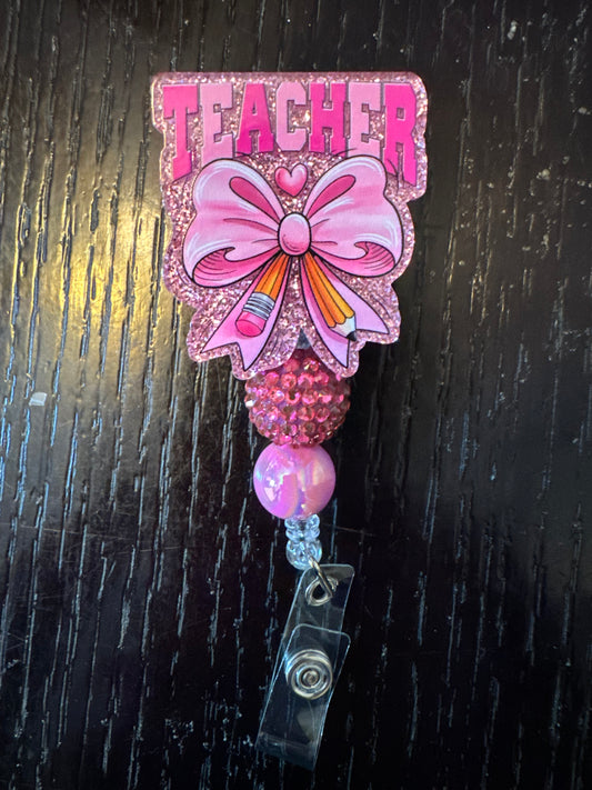 Teacher badge reel