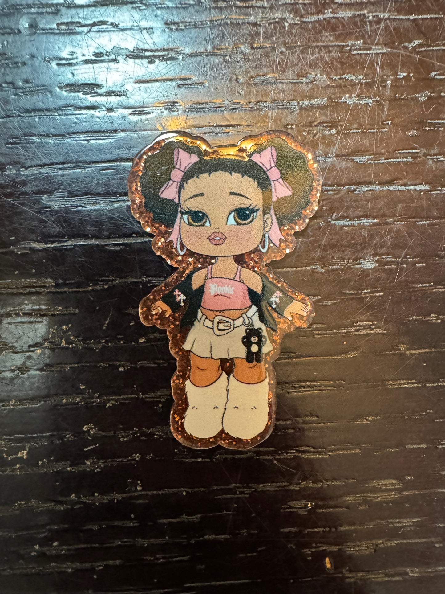 Bratz doll badge reel
