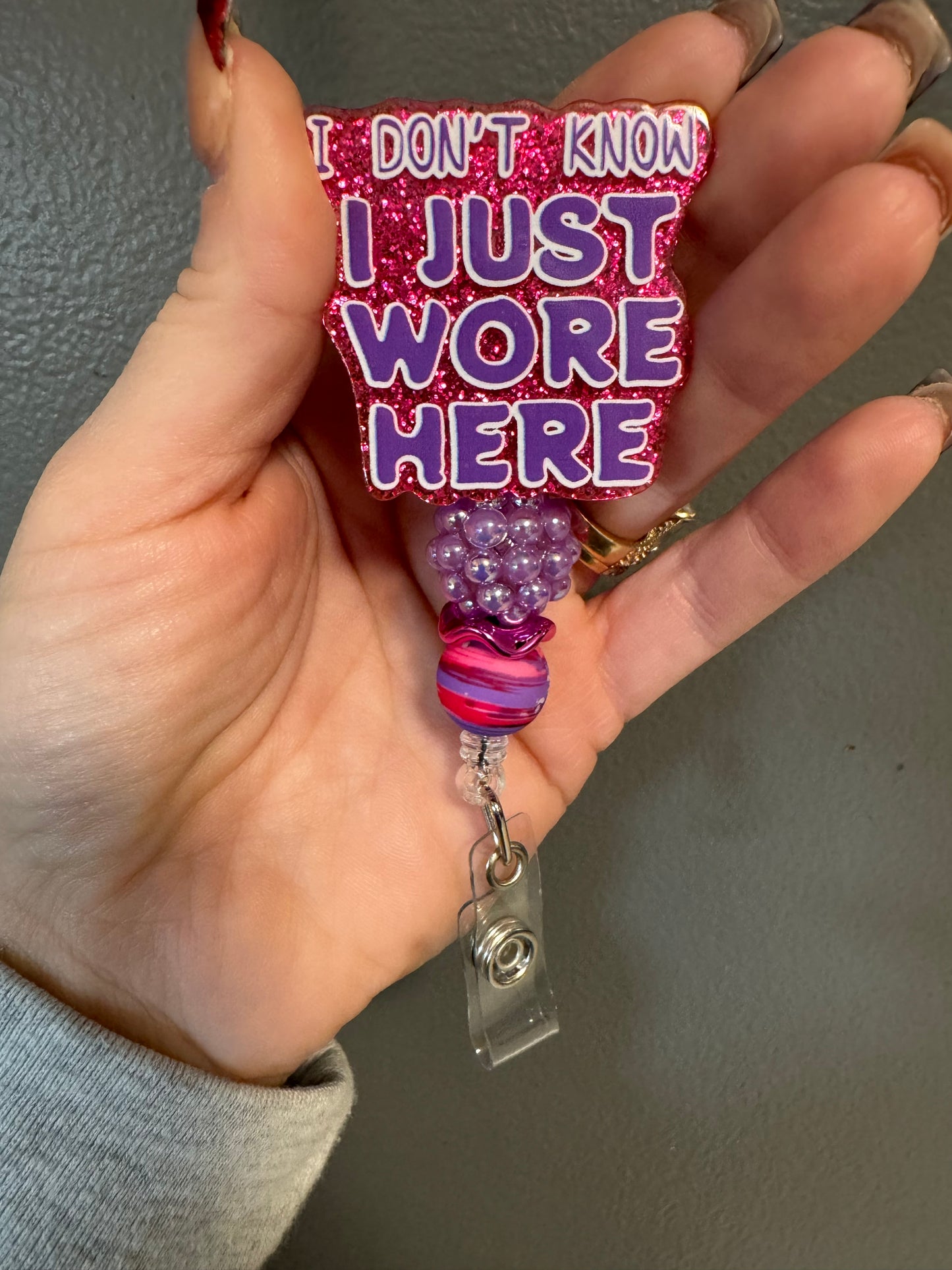 Idk i just work here badge reel