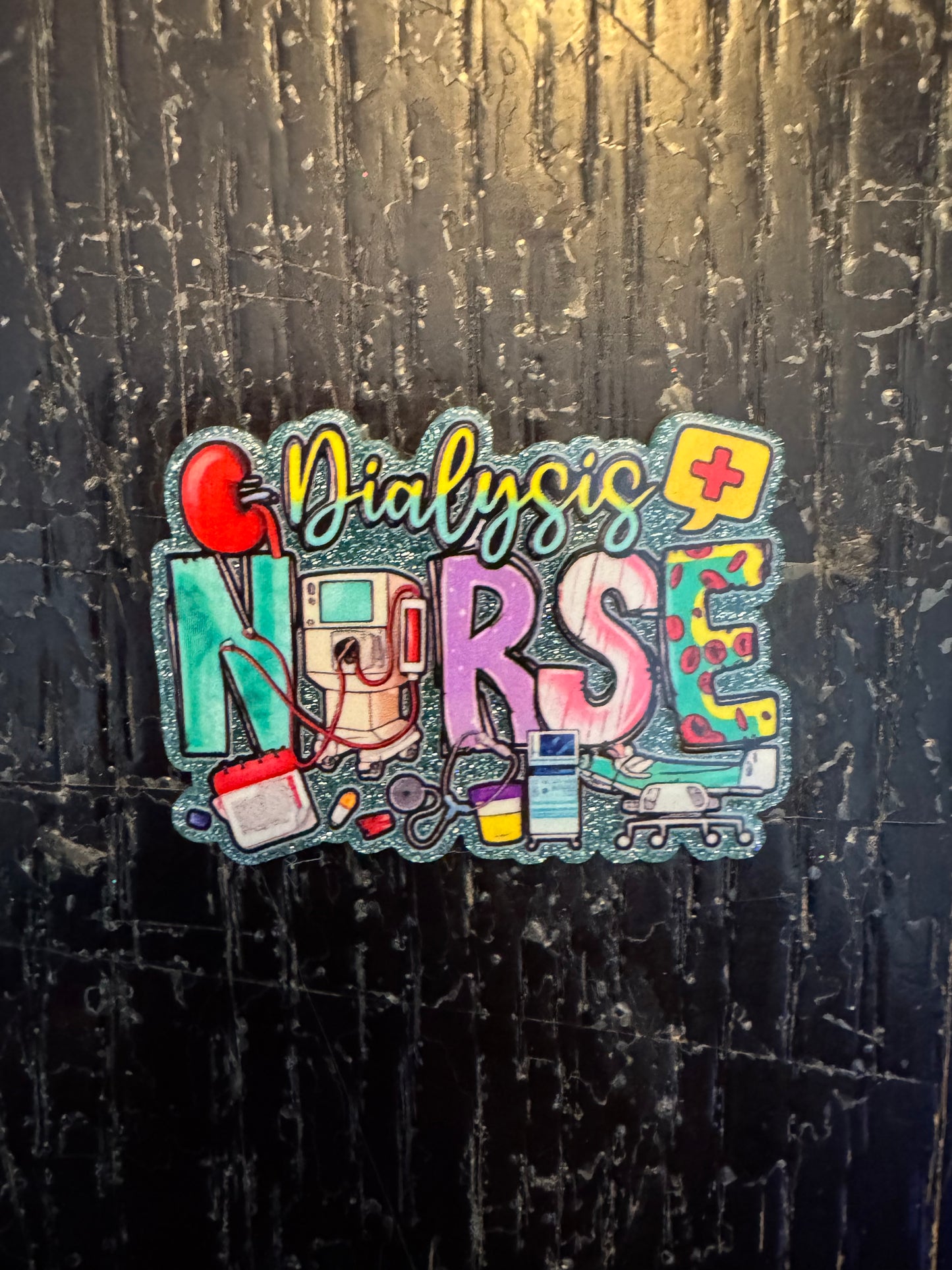 Dialysis nurse badge reel