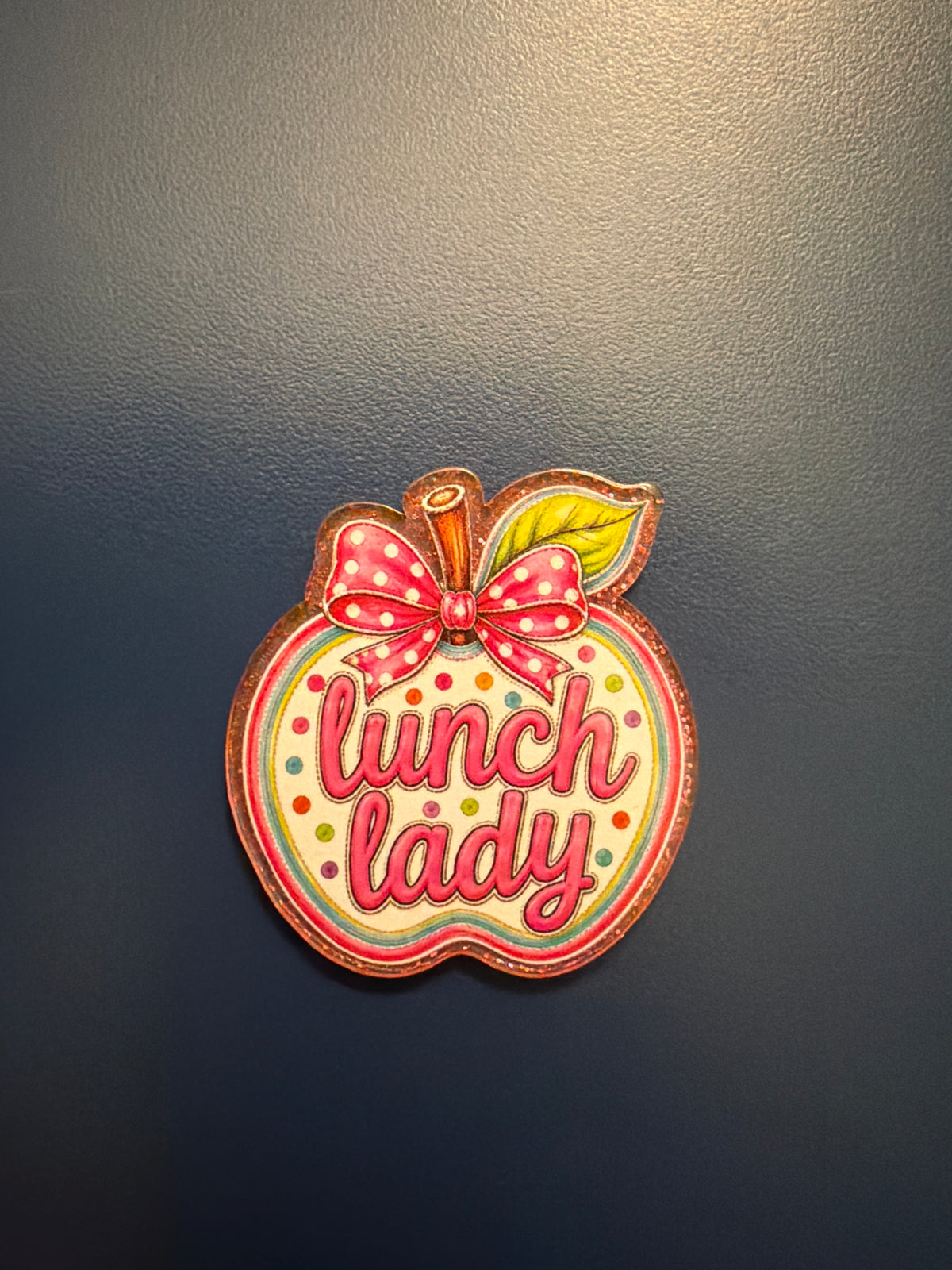 Lunch lady badge reel