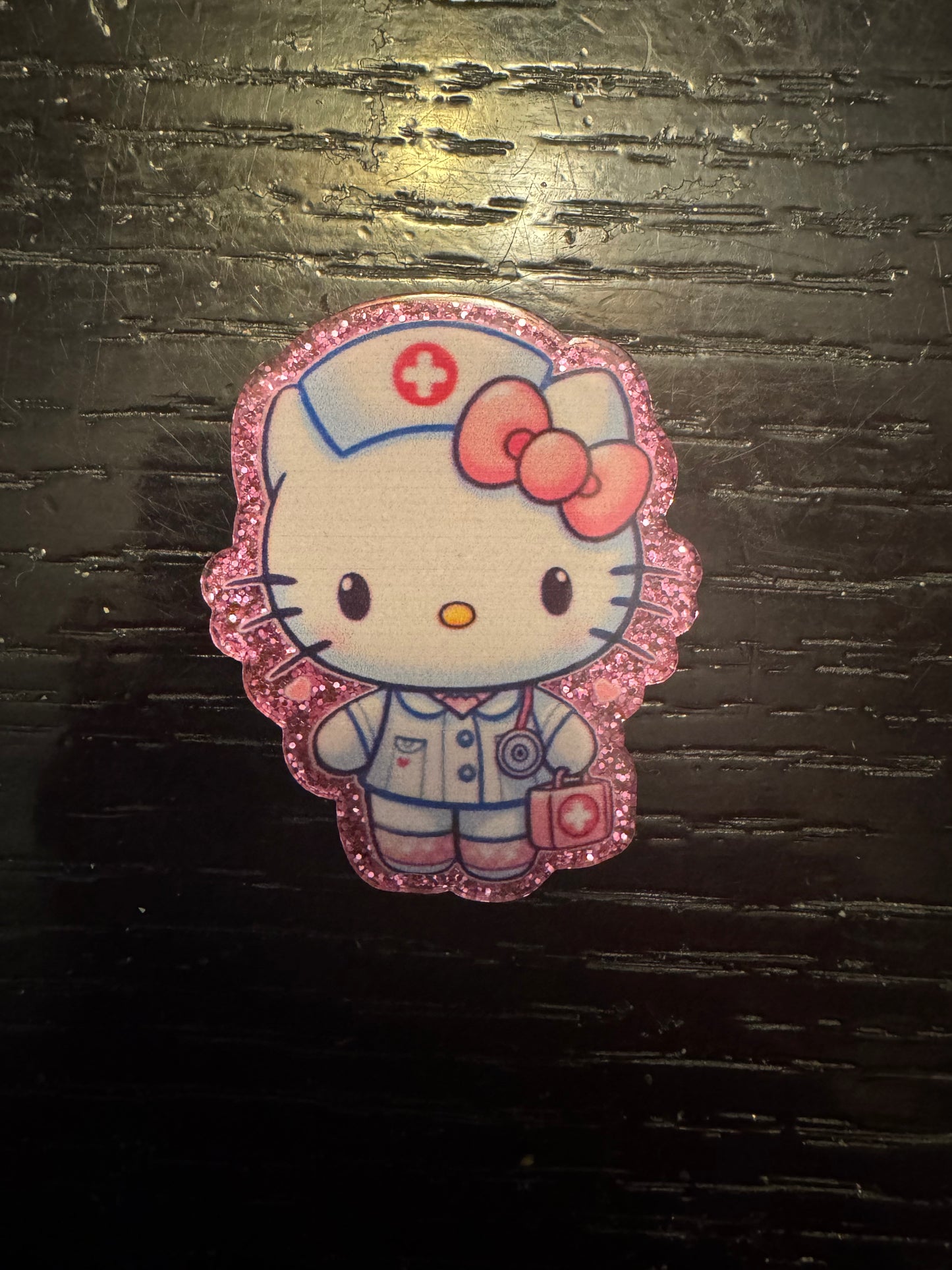 Hello Kitty Nurse badge reel