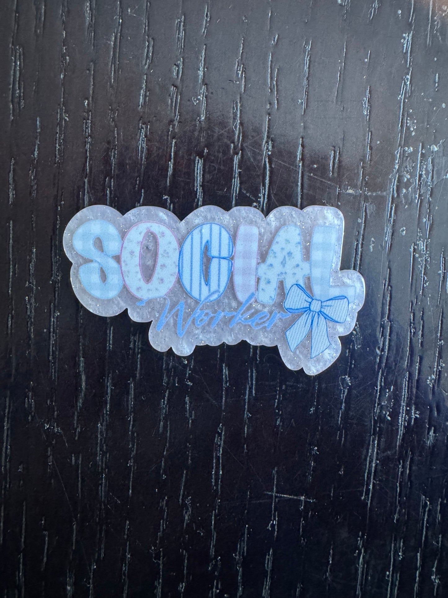 Social worker badge reel