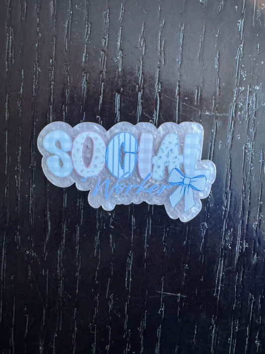 Social worker badge reel