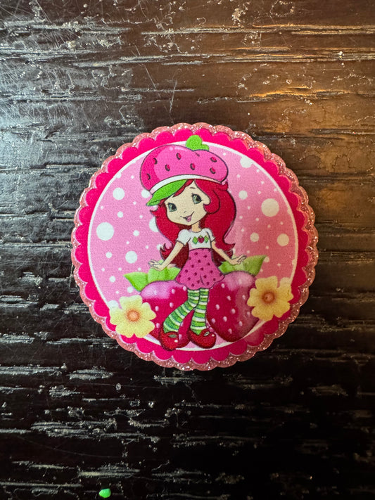 Strawberry shortcake badge reel