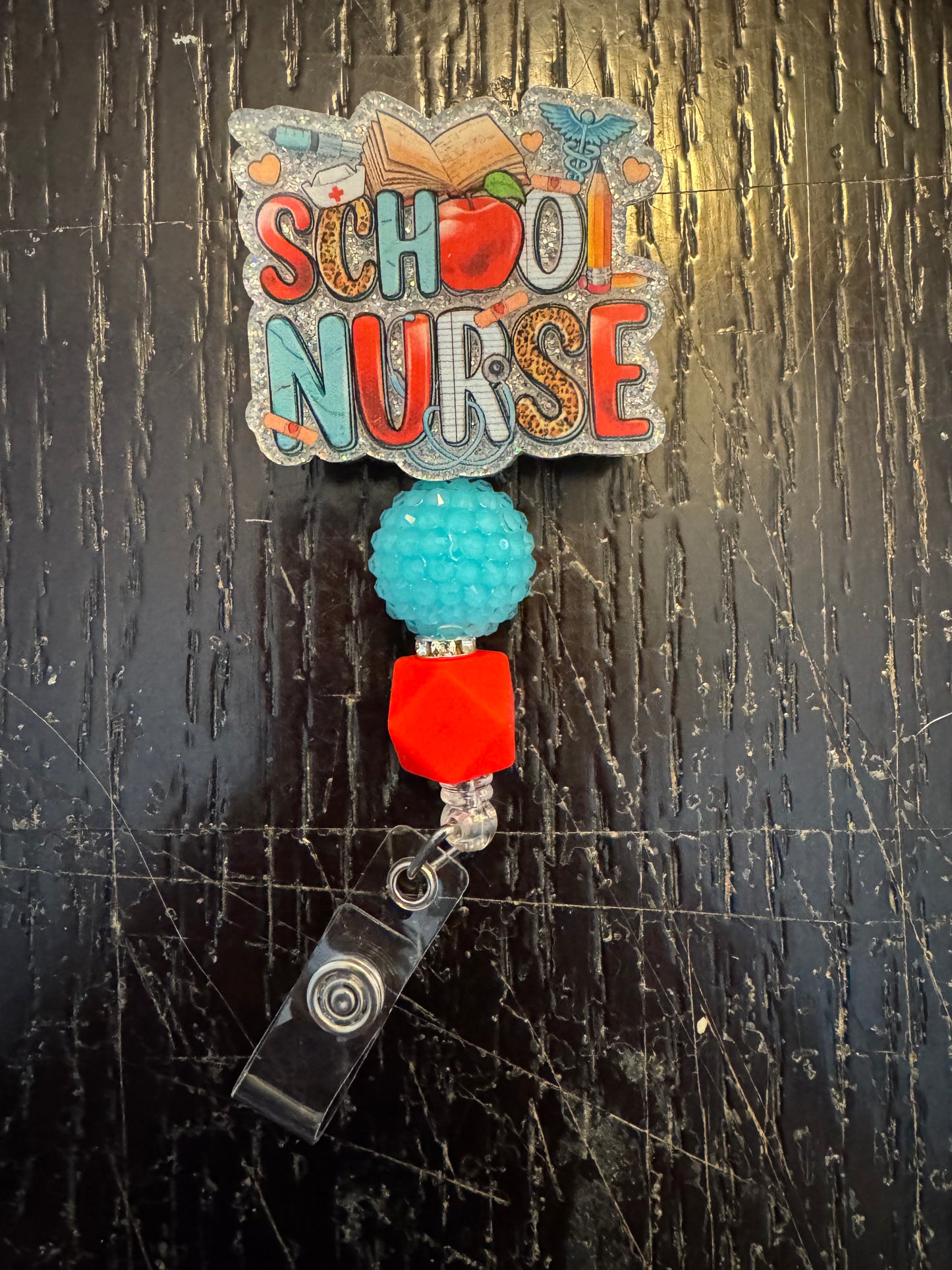 School nurse badge reel
