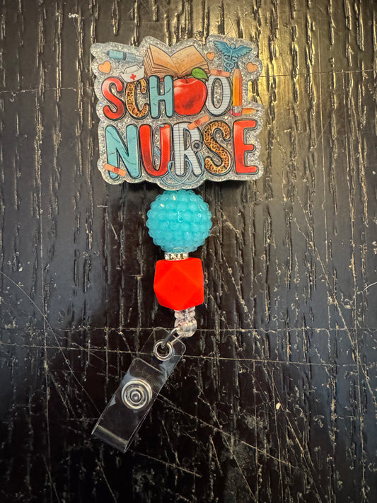 School nurse badge reel