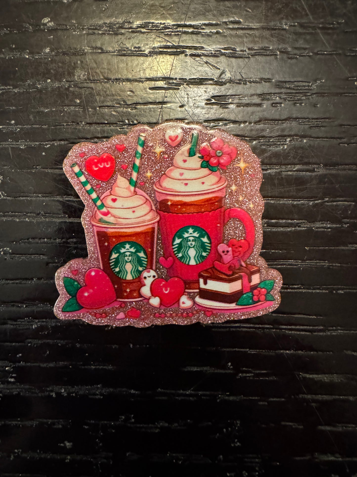 Starbucks valentine badge reel