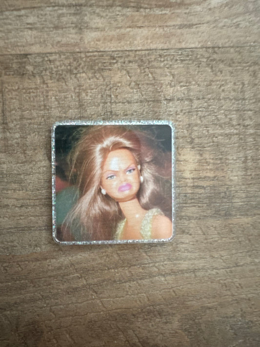 Barbie badge reel