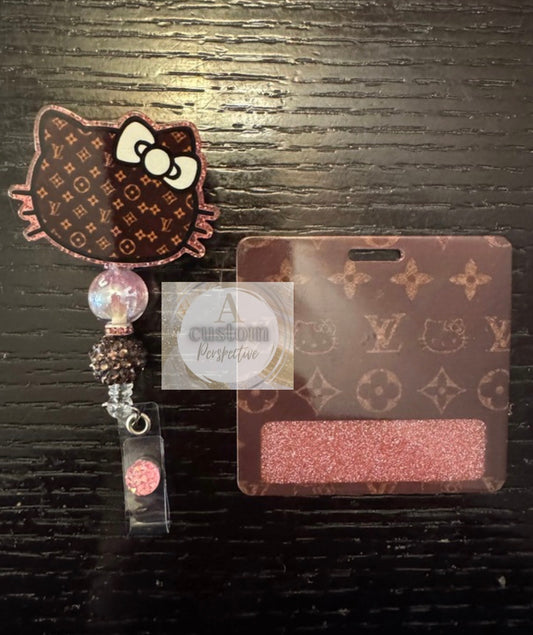 Hello Kitty LV badge reel