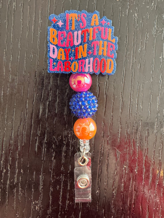 Laborhood badge reel