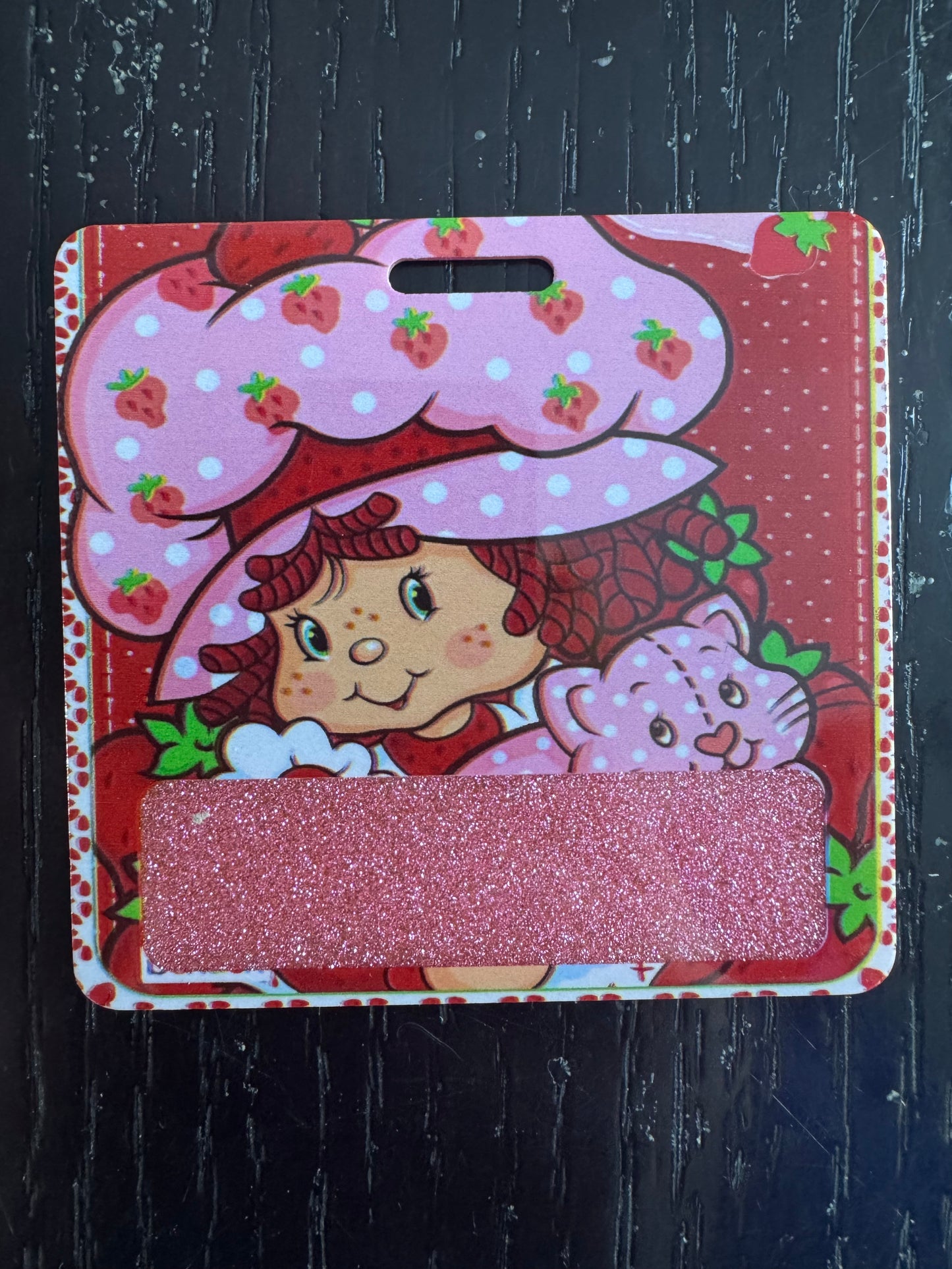 Strawberry shortcake badge buddy