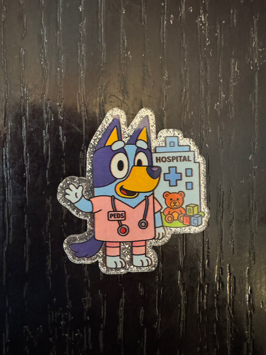 Bluey badge reel