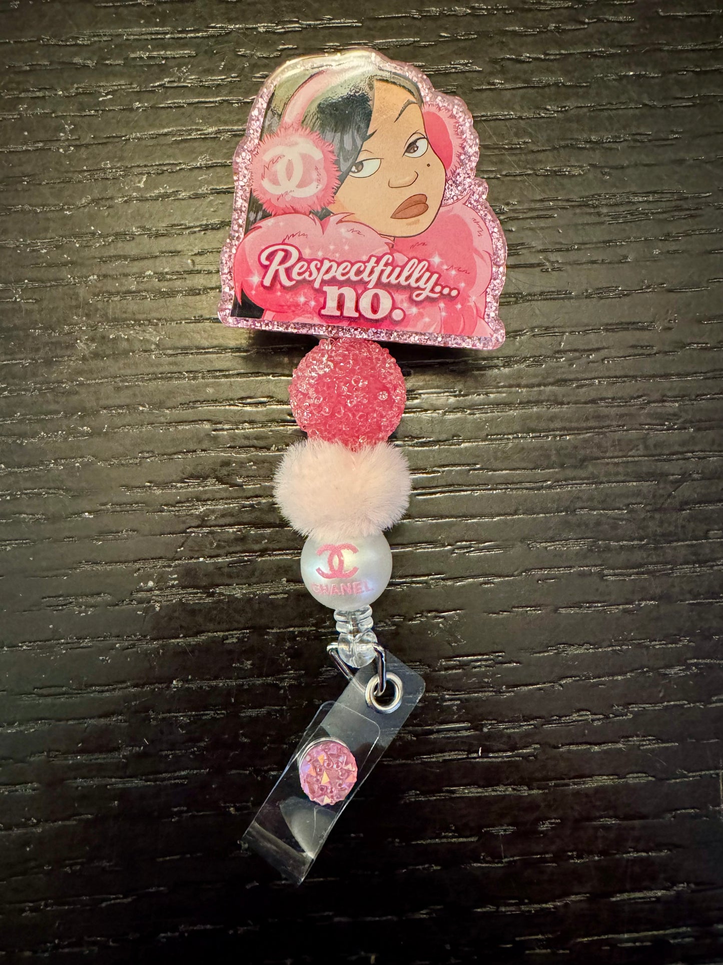 Respectfully no badge reel