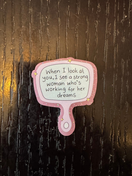 Mirror badge reel