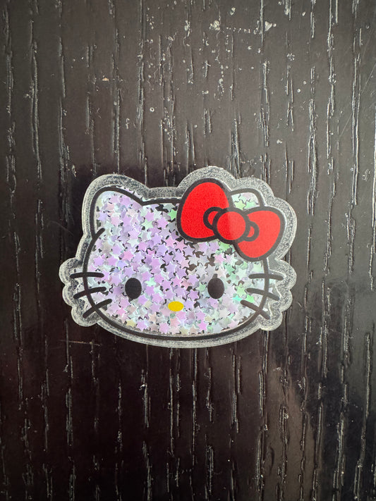 Hello Kitty shaker badge reel