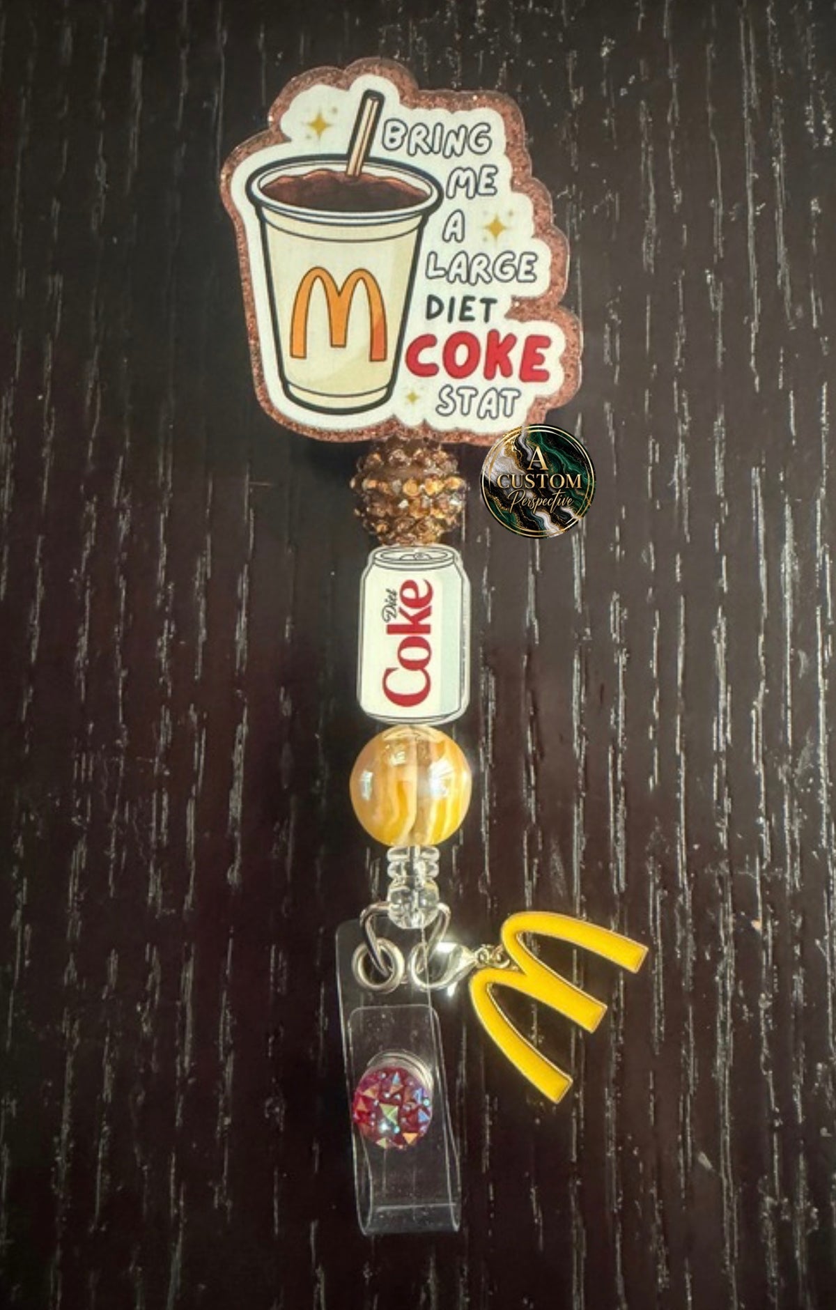 McDonald’s badge reel