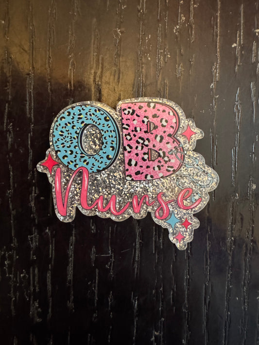 OB Nurse badge reel