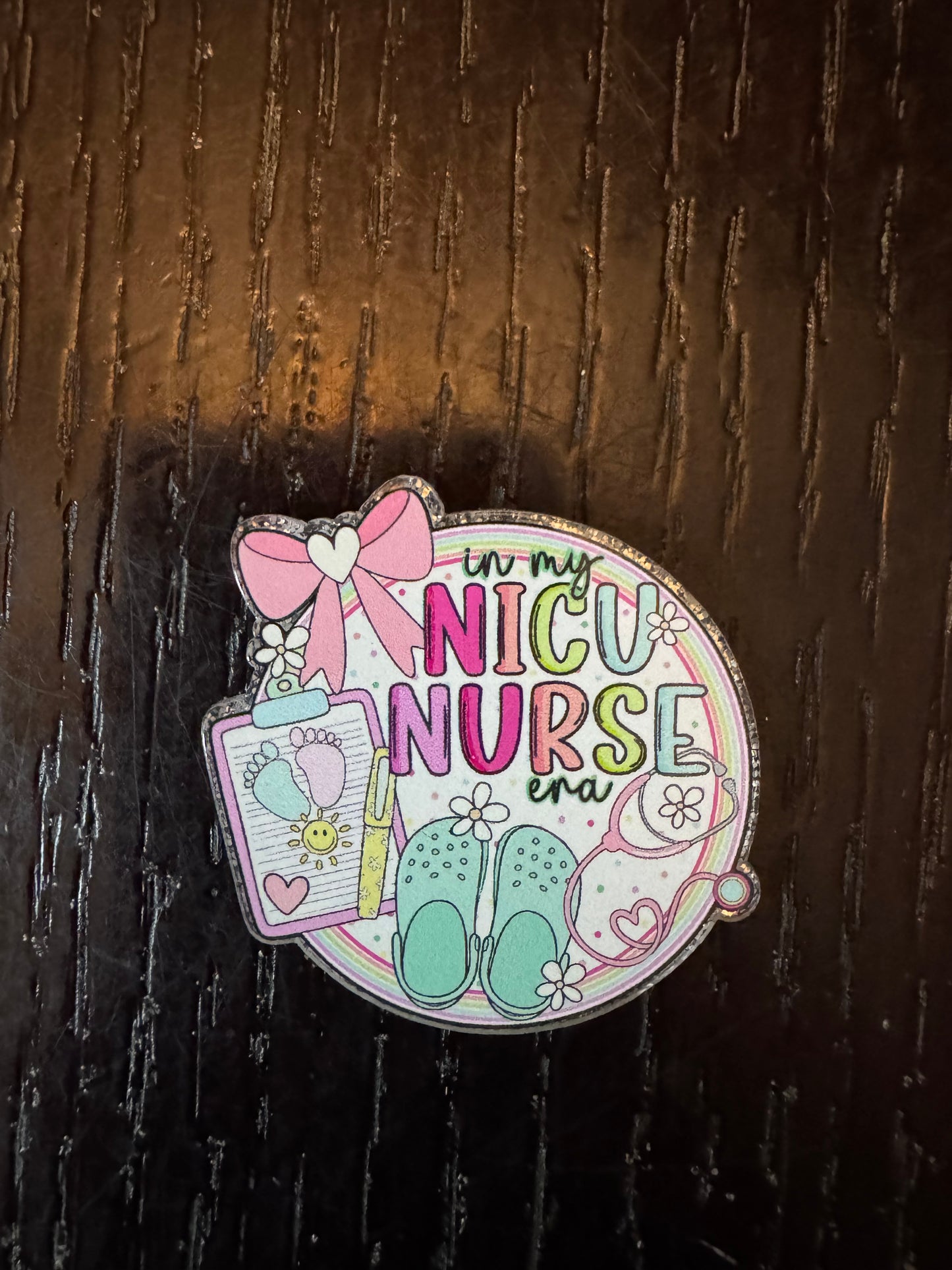 NICU nurse badge reel