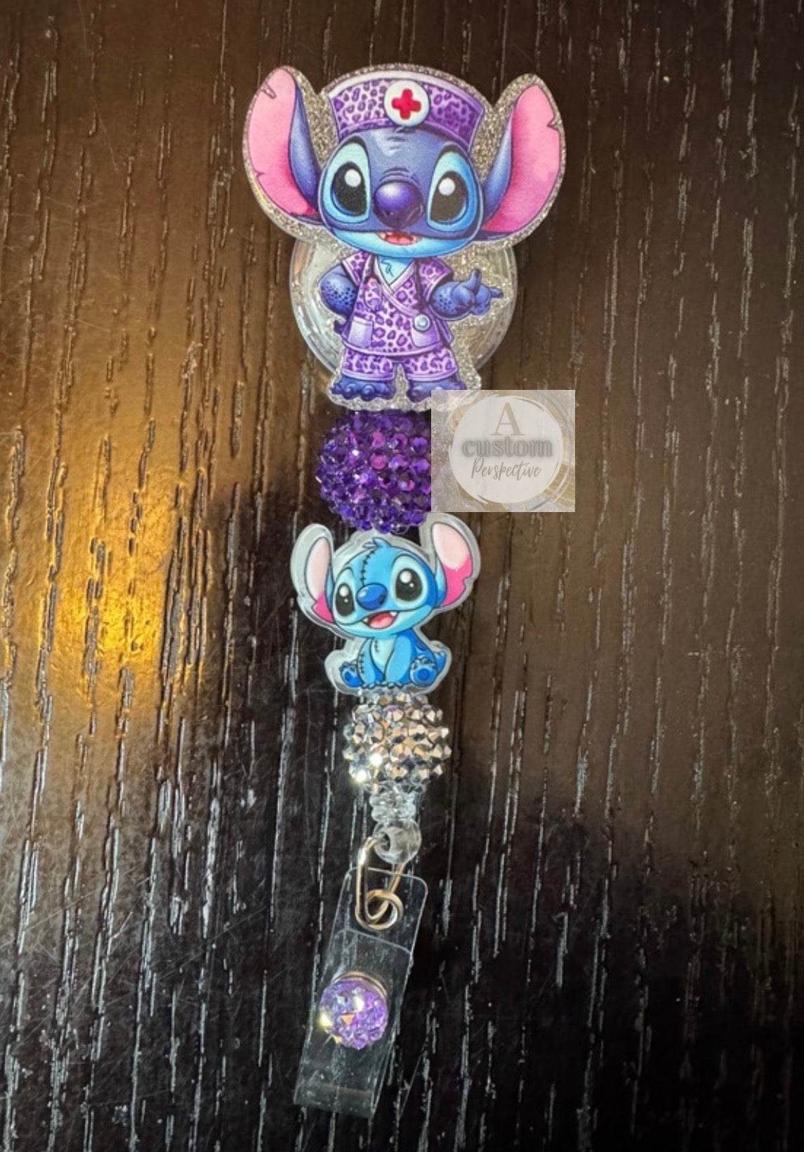 Stitch nurse badge reel