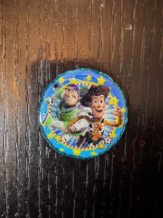 Toy Story (glitter top) badge reel