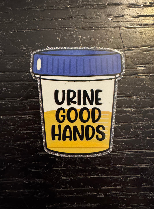 Urine good hands badge reel
