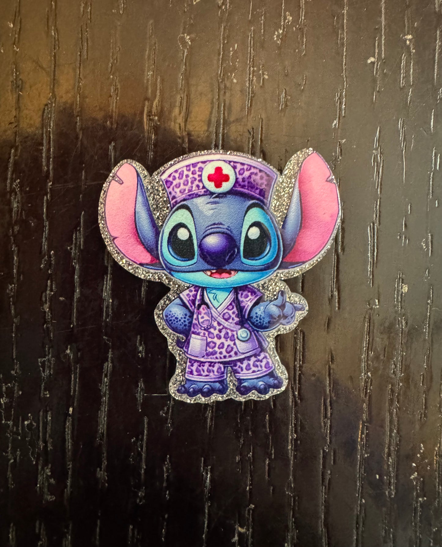 Stitch nurse badge reel