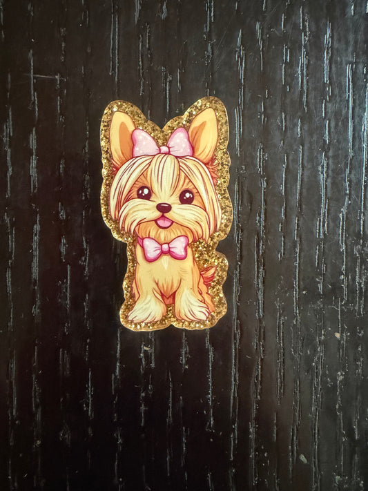 Yorkie badge reel