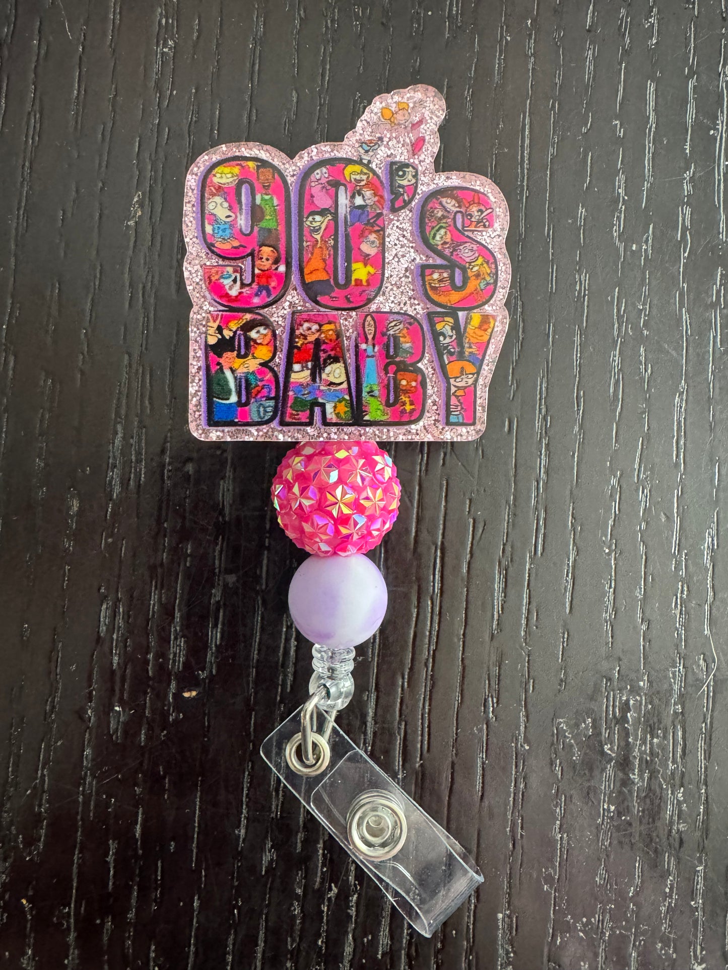 90’s baby badge reel