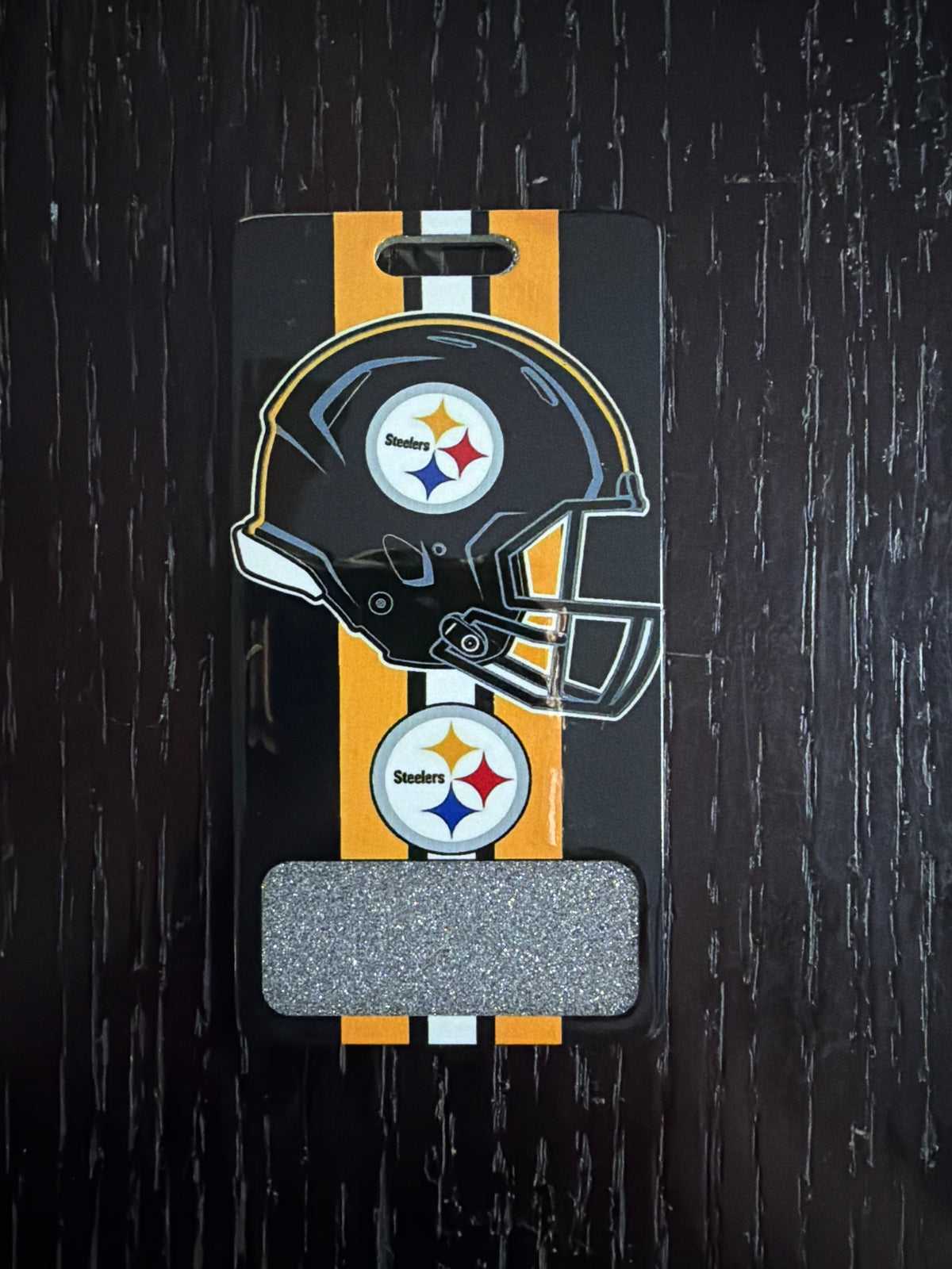 Steelers vertical badge buddy