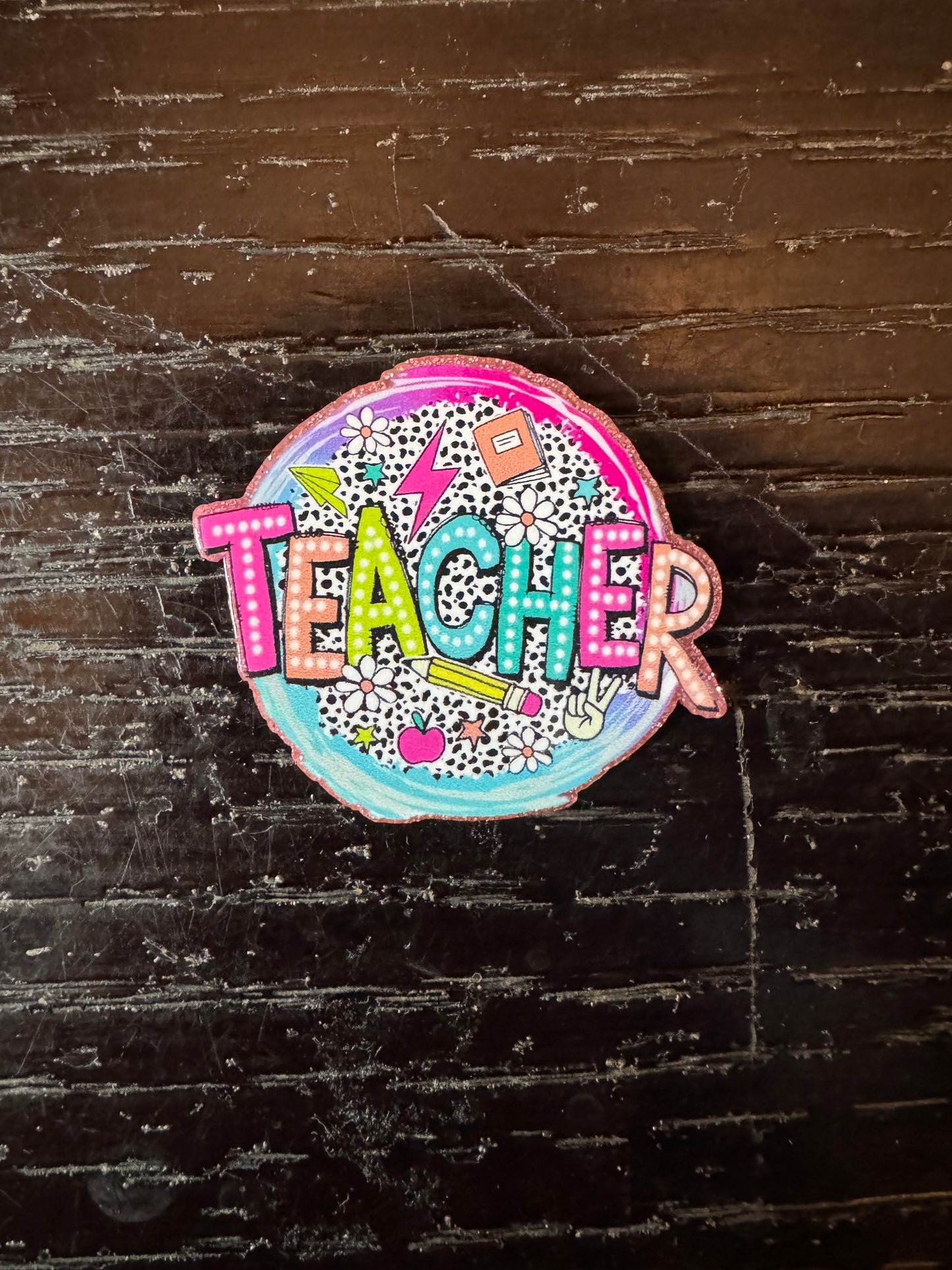 Teacher badge reel