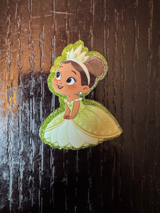 Princess Tiana baby badge reel