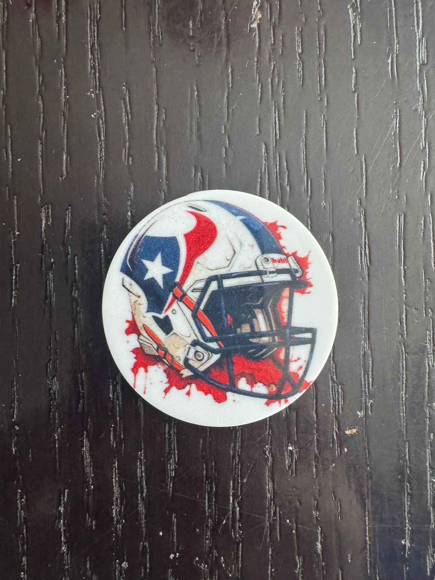 Texans badge reel (no glitter)