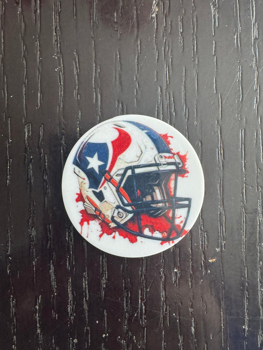 Texans badge reel (no glitter)