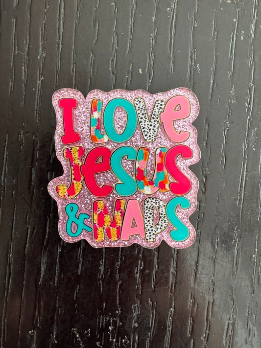 I love Jesus & Naps badge reel
