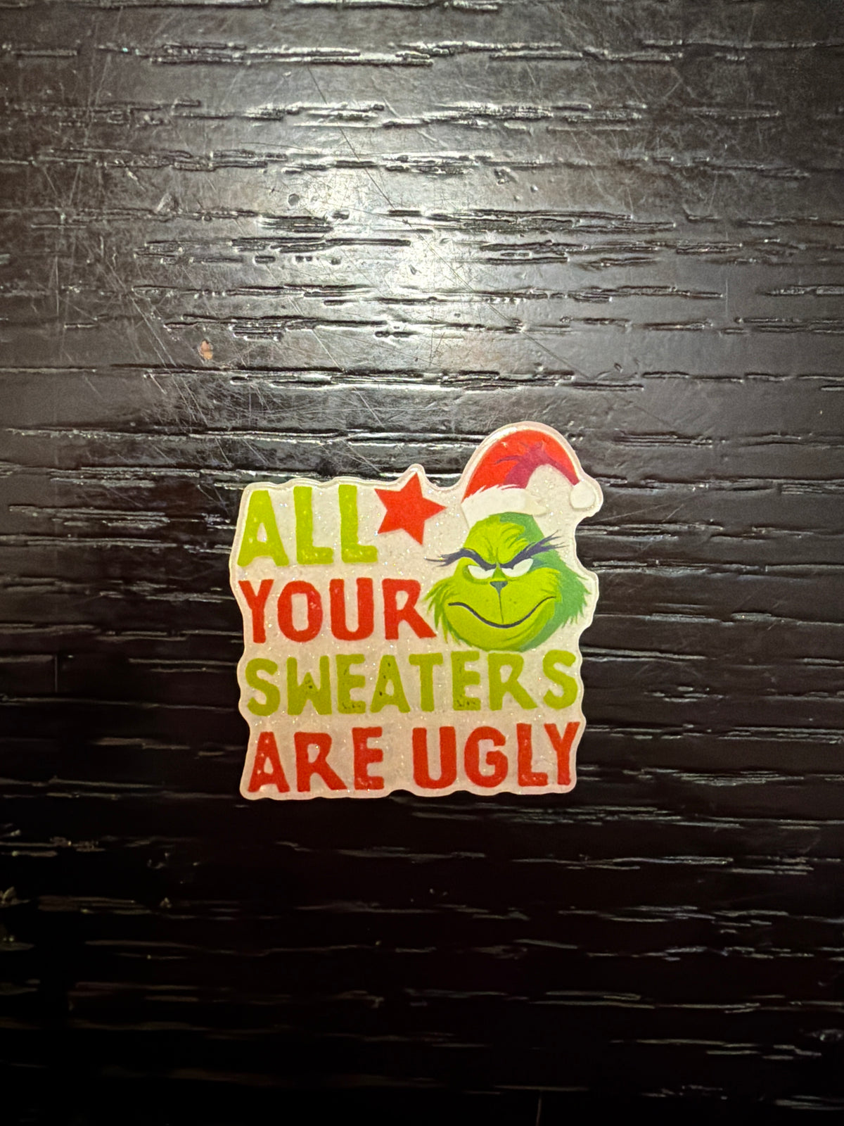Christmas Grinch badge reel