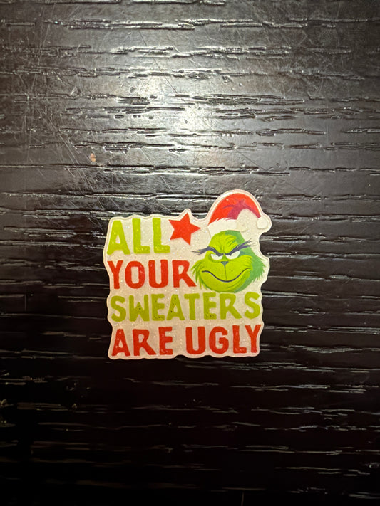 Christmas Grinch badge reel