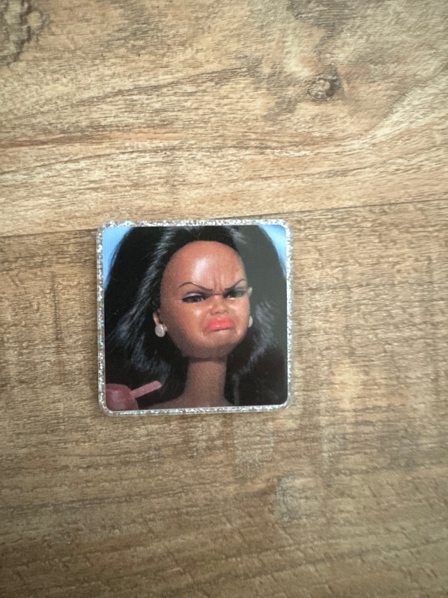 Barbie badge reel