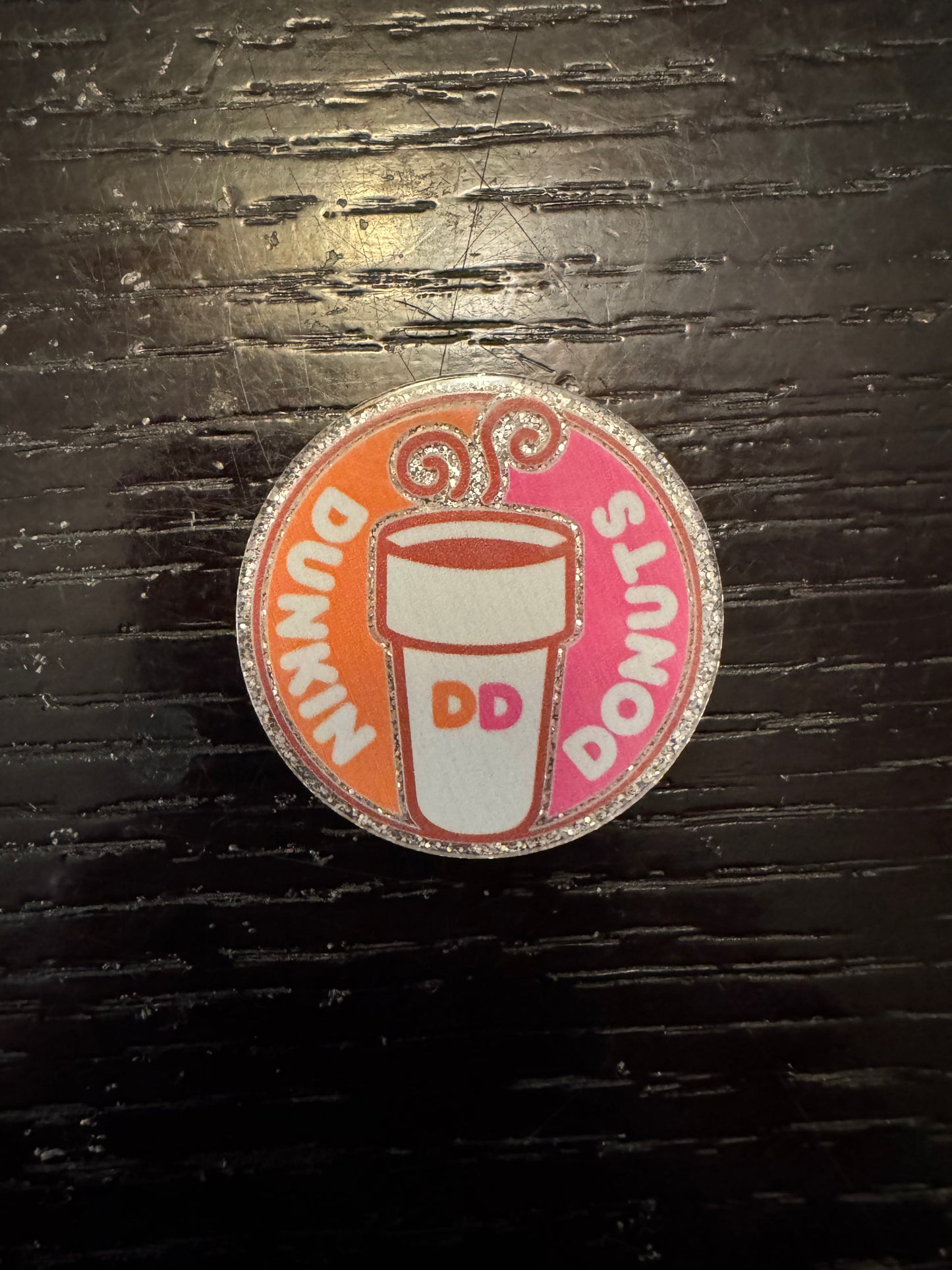 Dunkin Donuts badge reel